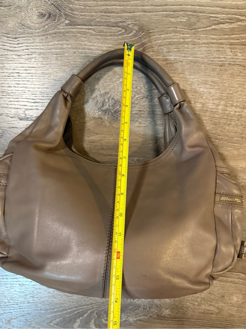 Vintage Max Mara leather slouchy hobo shoulder bag - Picture 12 of 14